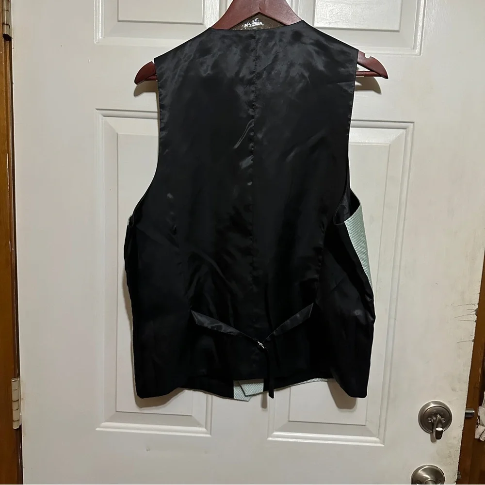 Mint 1 Button Slim-Fit Tuxedo with Jacket, Vest, Pants, Bowtie by Giovanni Testi